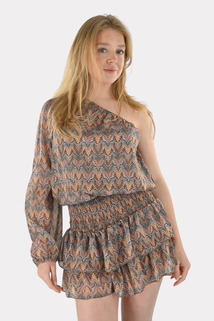Zigzag playsuit - groen