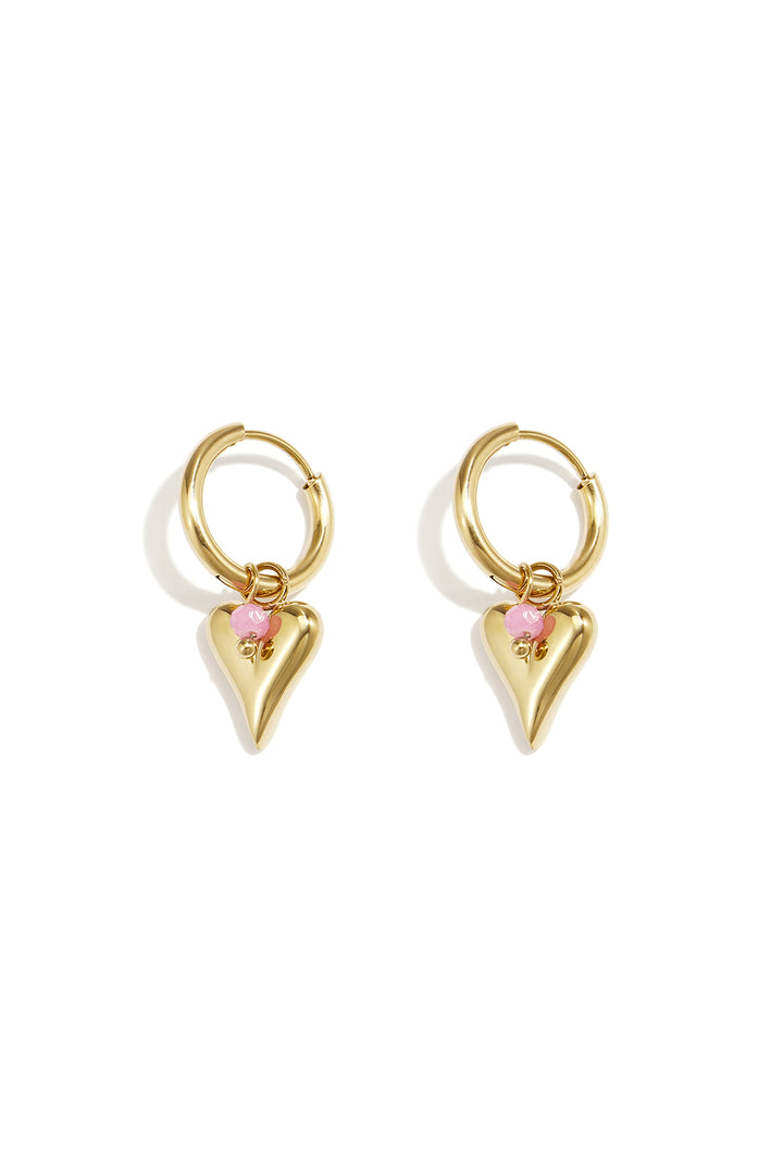vivid heart oorbellen