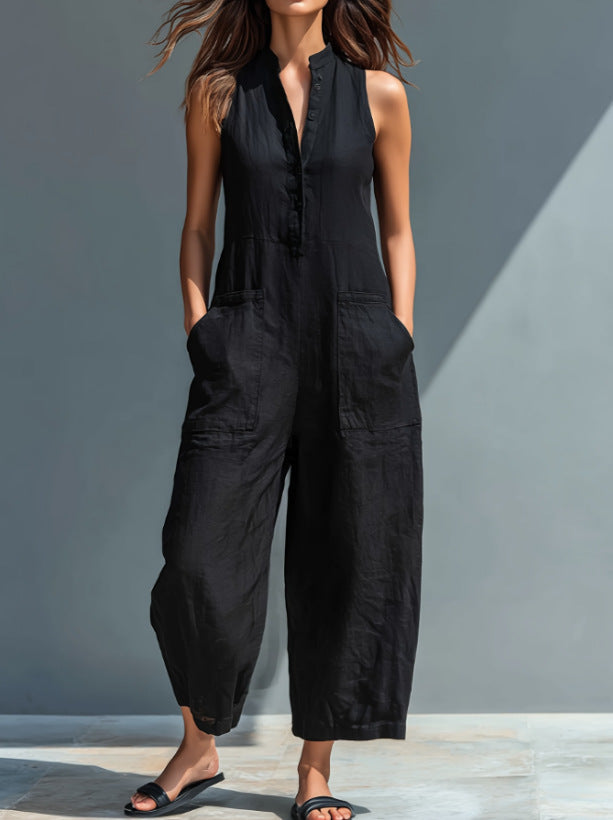 Lucinda | Elegante Mouwloze Jumpsuit