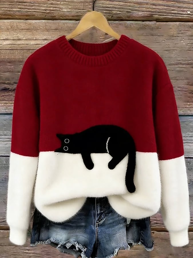LARA | Dames Hoodie met Kattenprint