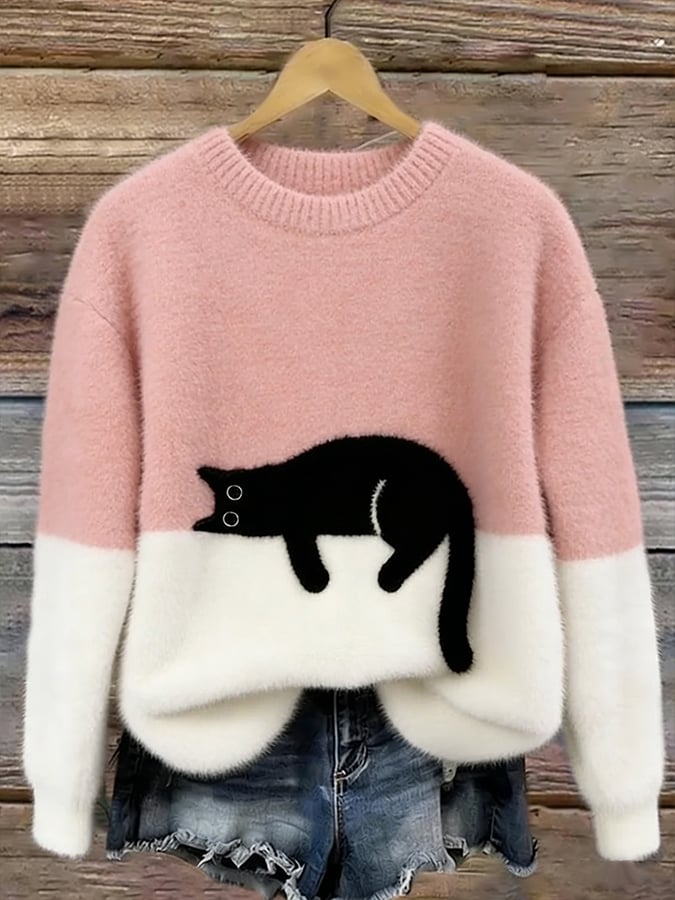 LARA | Dames Hoodie met Kattenprint