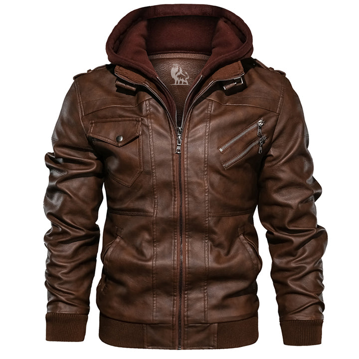 DELTA™ | Capuchon & Warmte Leren Jas