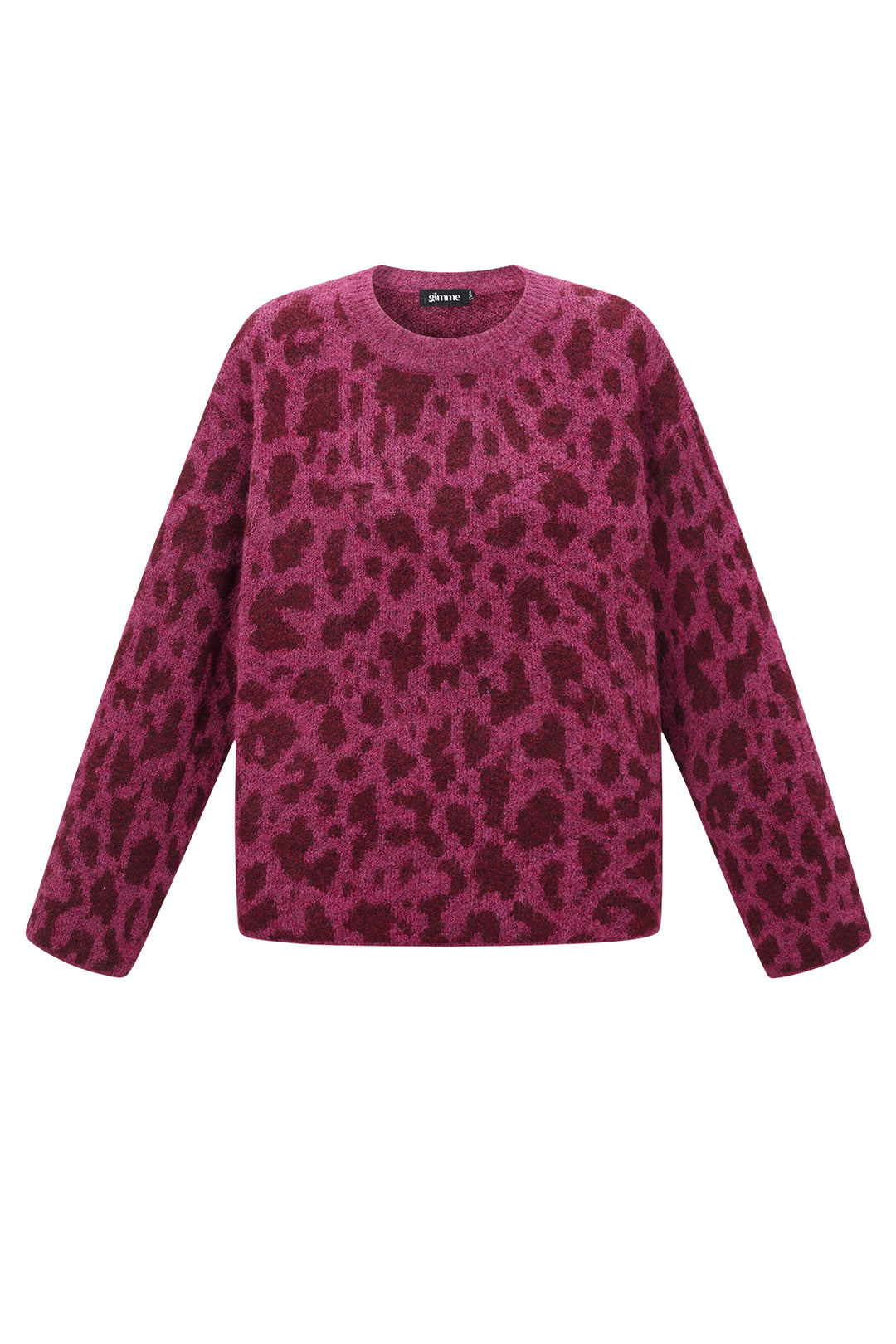 Luipaard warme gebreide trui