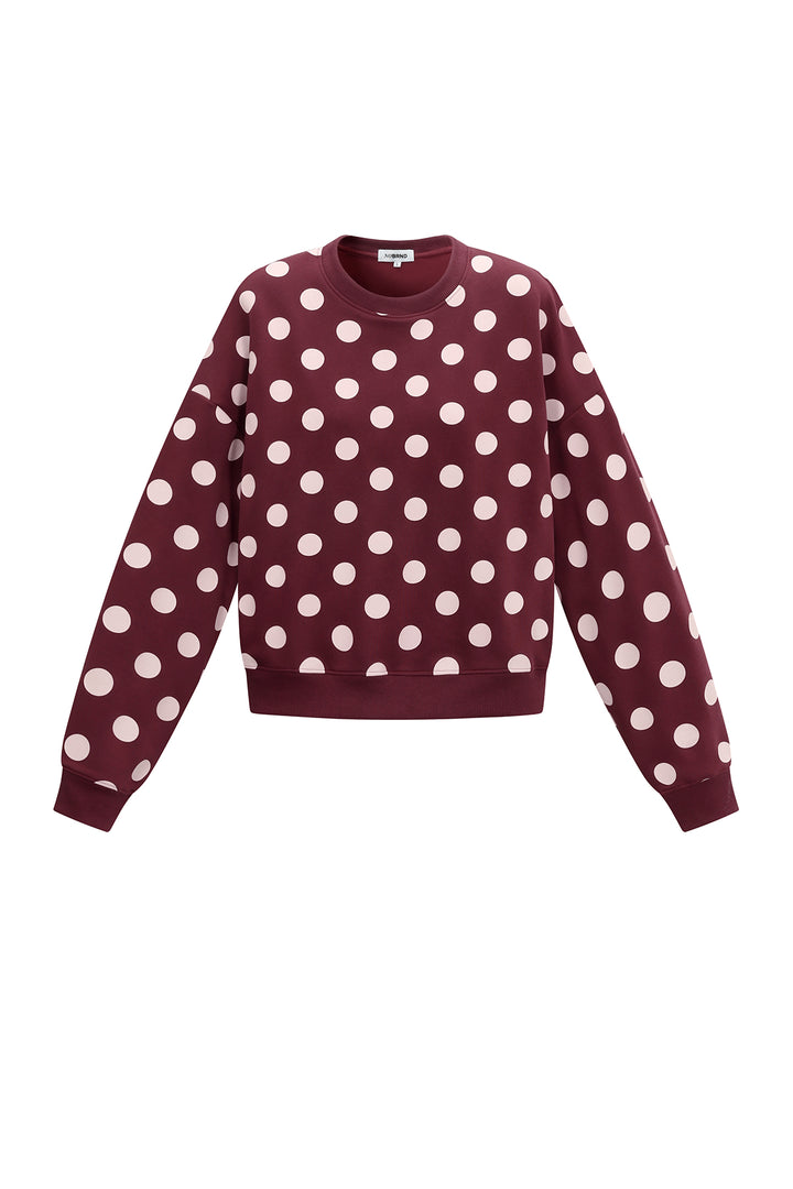 Hoodie met stippenprint