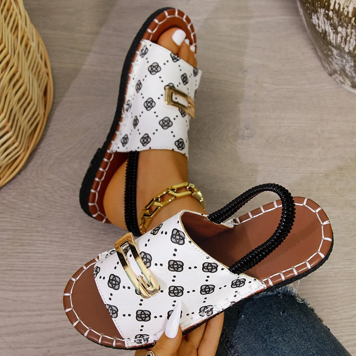 LENA | Elegante Platte Sandalen met Dagelijks Comfort en Tijdloze Stijl