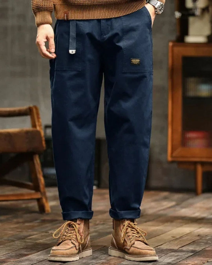 THEO | Heren Cargo Broek met Volledige Bewegingsvrijheid en Stijlvolle Afwerking voor Elke Dag