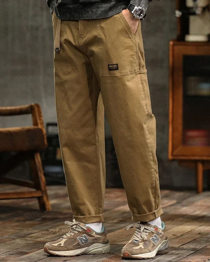 THEO | Heren Cargo Broek met Volledige Bewegingsvrijheid en Stijlvolle Afwerking voor Elke Dag