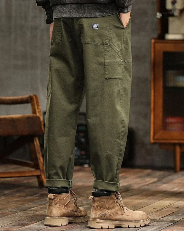 THEO | Heren Cargo Broek met Volledige Bewegingsvrijheid en Stijlvolle Afwerking voor Elke Dag