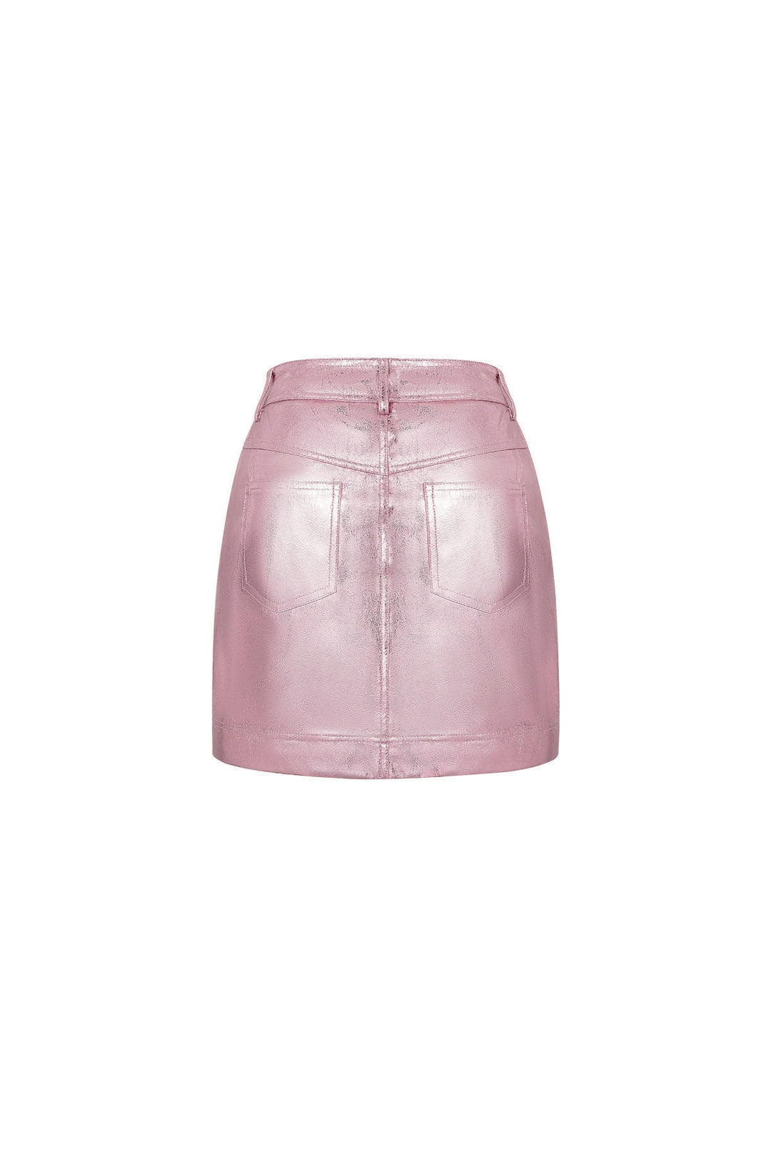 PU Minirok Sexy Solide Kleur Lente/Zomer