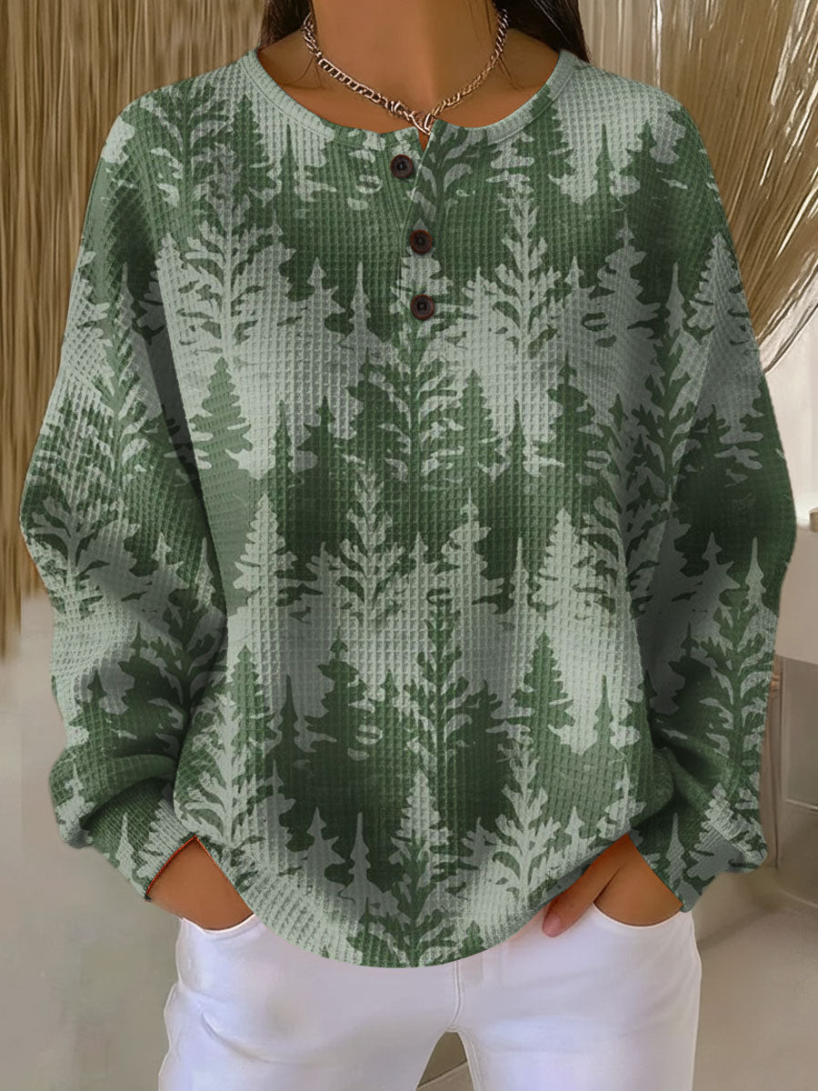 LENA | Kersttrui met Klassiek Houtmotief