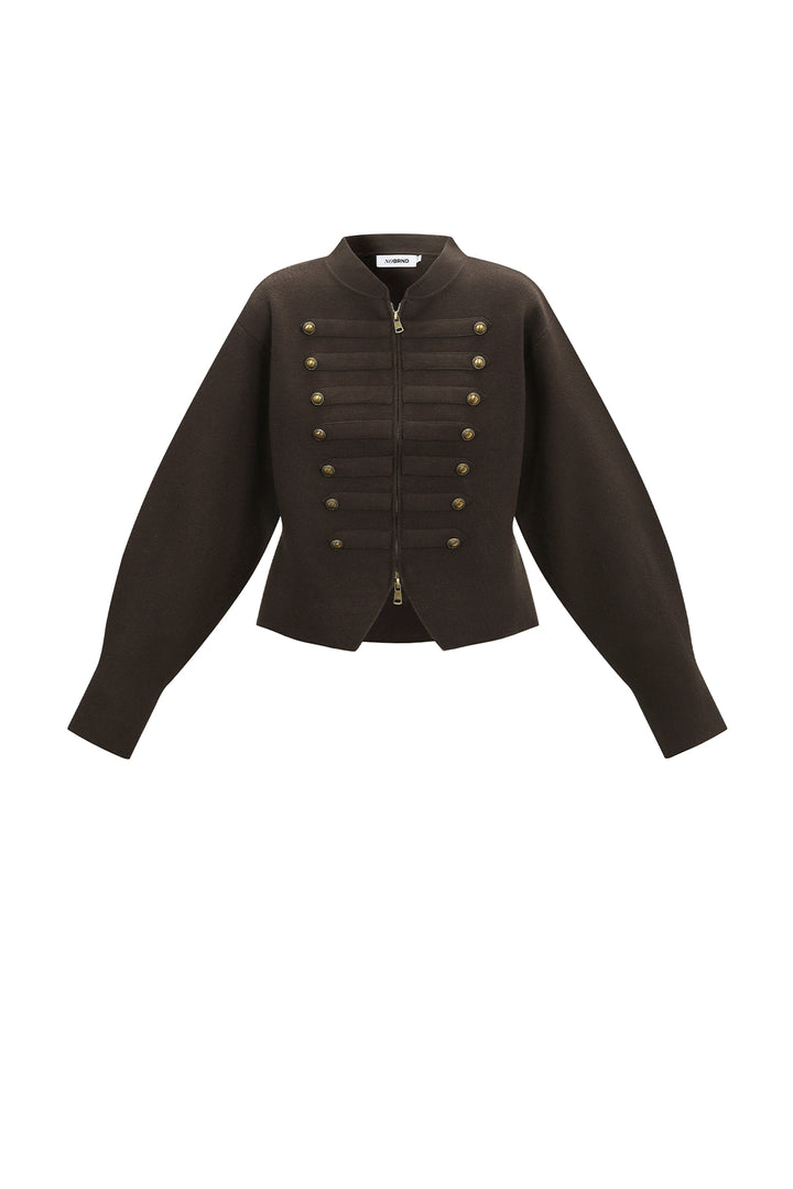 Casual effen, losvallend, zelfklevend gebreid vest (van echt katoen)
