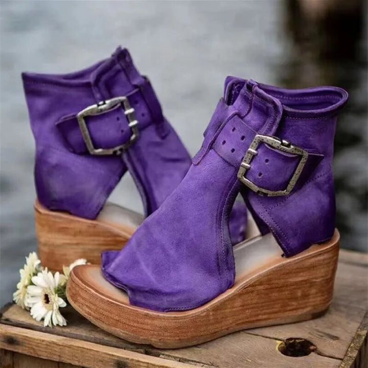 NOA | Orthopedische Sandalen met Hak en Omhulde Steun voor Boho Chic Stijl