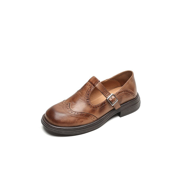 SANNE | ELEGANTE MARY JANES VAN LEER