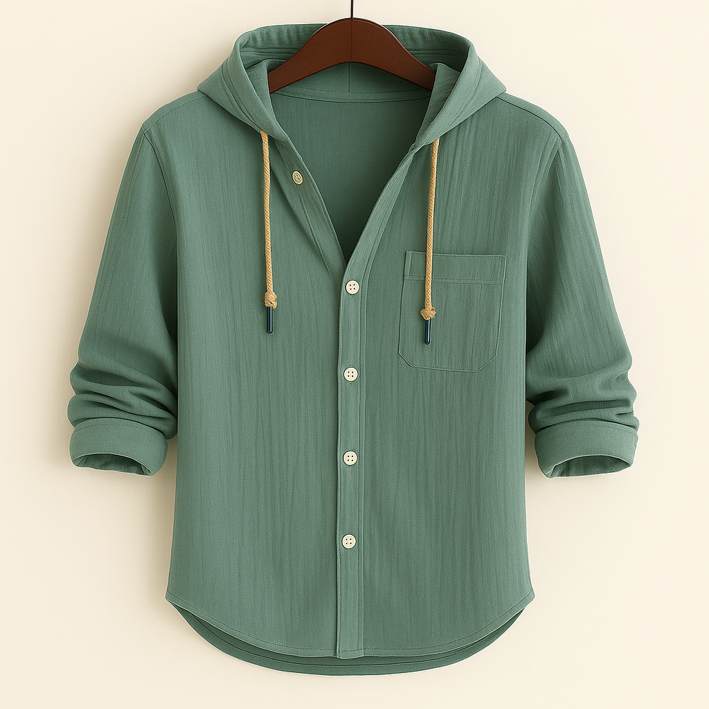 MARINO | Overhemd met Capuchon voor Modern Comfort en Veelzijdige Stijl