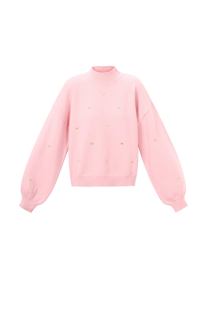 Acryl Gebreide Trui Casual Hart Patroon Herfst/Winter