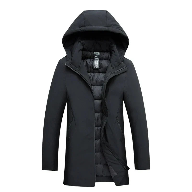 HUGO | Moderne en Warme Jas met Capuchon