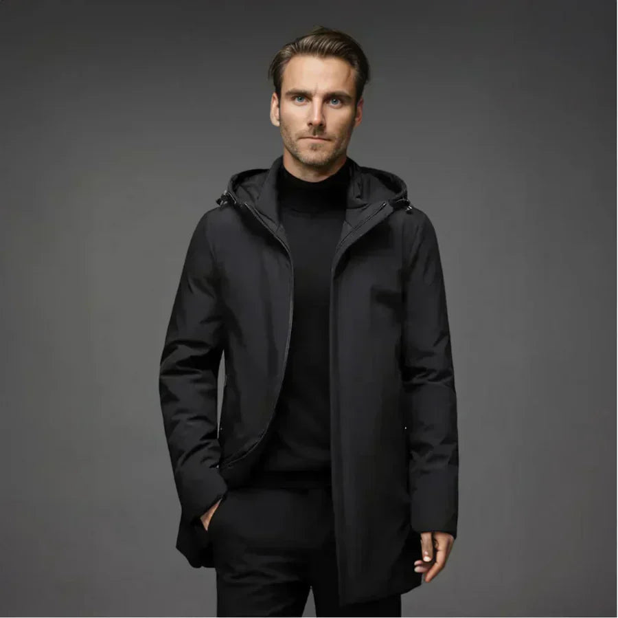 HUGO | Moderne en Warme Jas met Capuchon