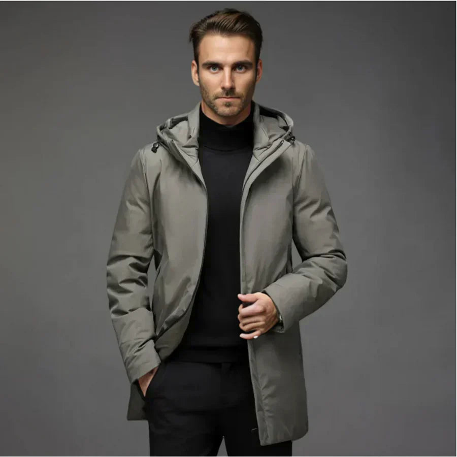HUGO | Moderne en Warme Jas met Capuchon