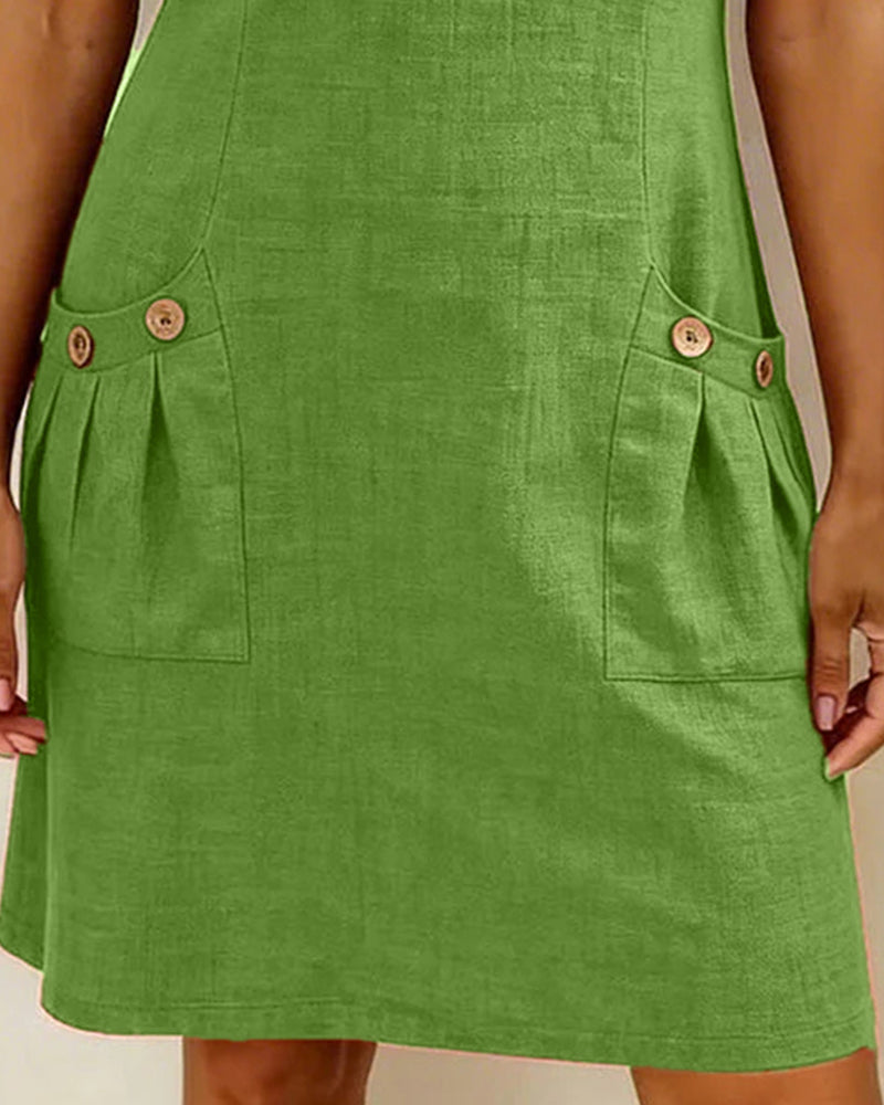 MEREL | Half-zip midi-jurk met zakken