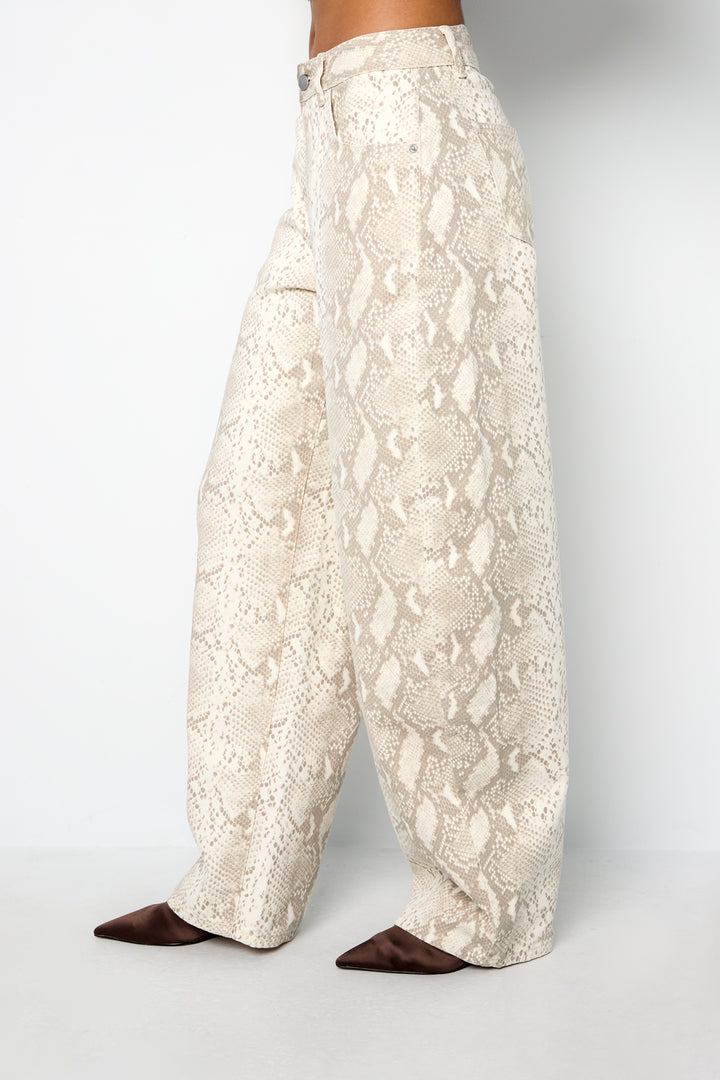 Jeans met slangenprint | LOISNOA