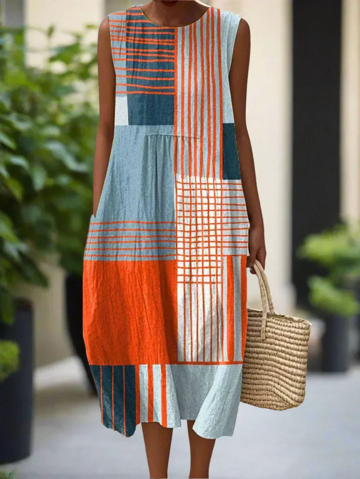 PALMA | Elegante Midi Jurk met Discreet Comfort en Tijdloze Stijl voor Elke Dag