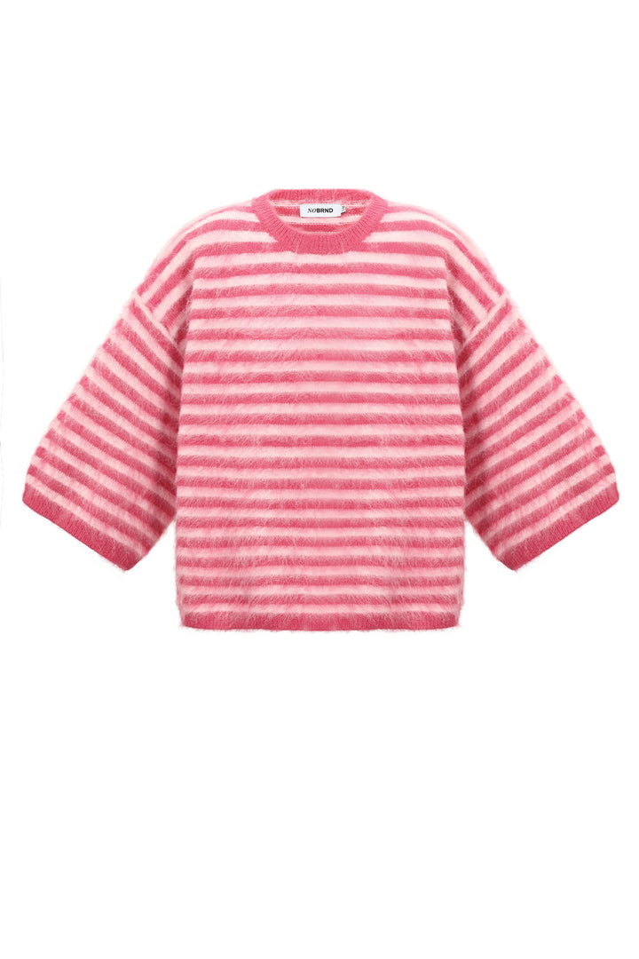 Truien van polyestervezel (polyester) met strepen, casual herfst-/winterkleding