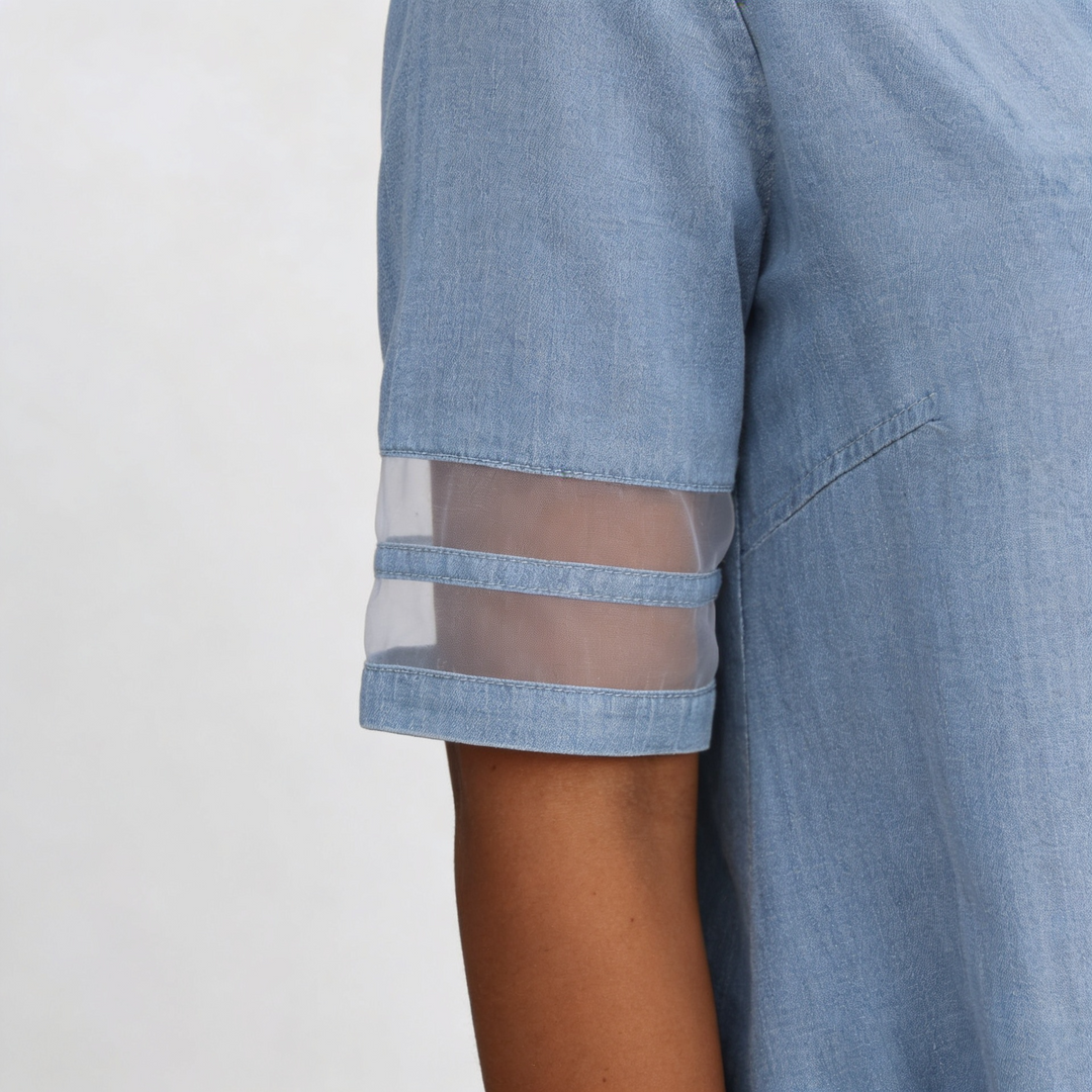 Serena | Elegante & Comfortabele Denim Jurk (ALLEEN VANDAAG 50% KORTING)