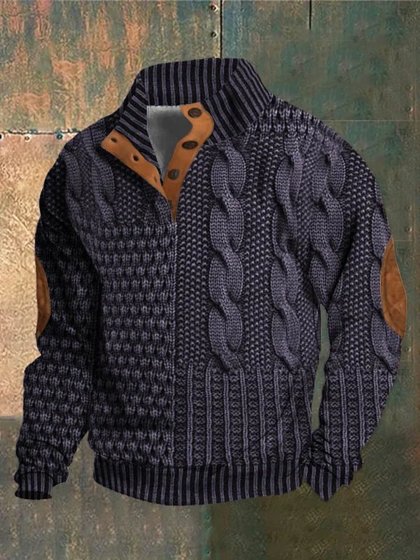 LUMO | Bedrukte Herentrui met Retro Stijl en Ultiem Draagcomfort