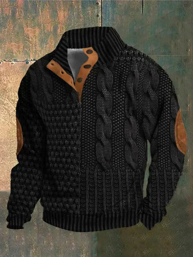 LUMO | Bedrukte Herentrui met Retro Stijl en Ultiem Draagcomfort