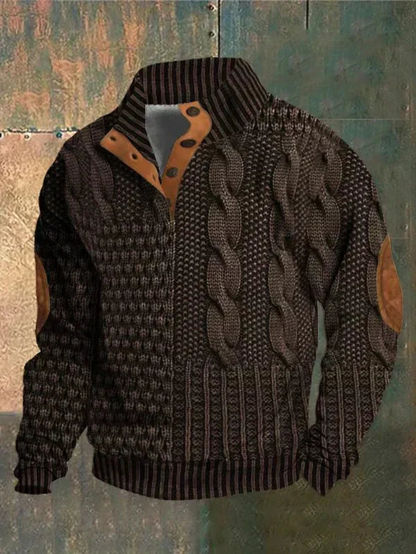 LUMO | Bedrukte Herentrui met Retro Stijl en Ultiem Draagcomfort