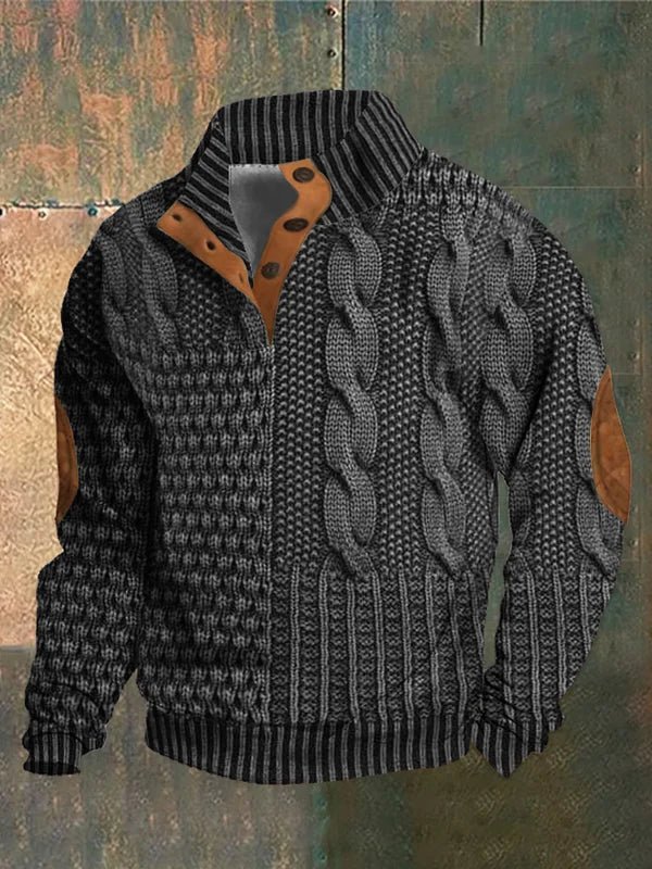 LUMO | Bedrukte Herentrui met Retro Stijl en Ultiem Draagcomfort