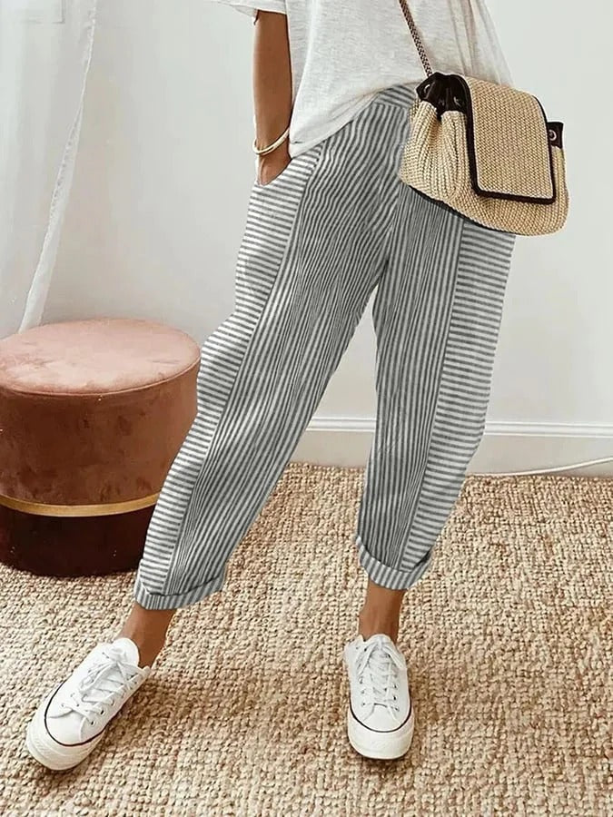 VANESSA | Elegante en Casual Gestreepte Broek