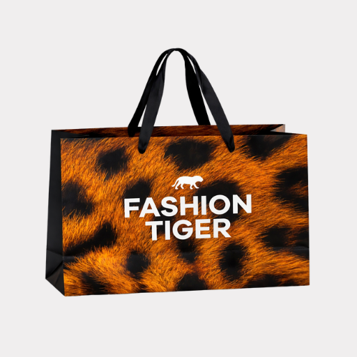 FT shopping bag big - tijger - 40x30x15