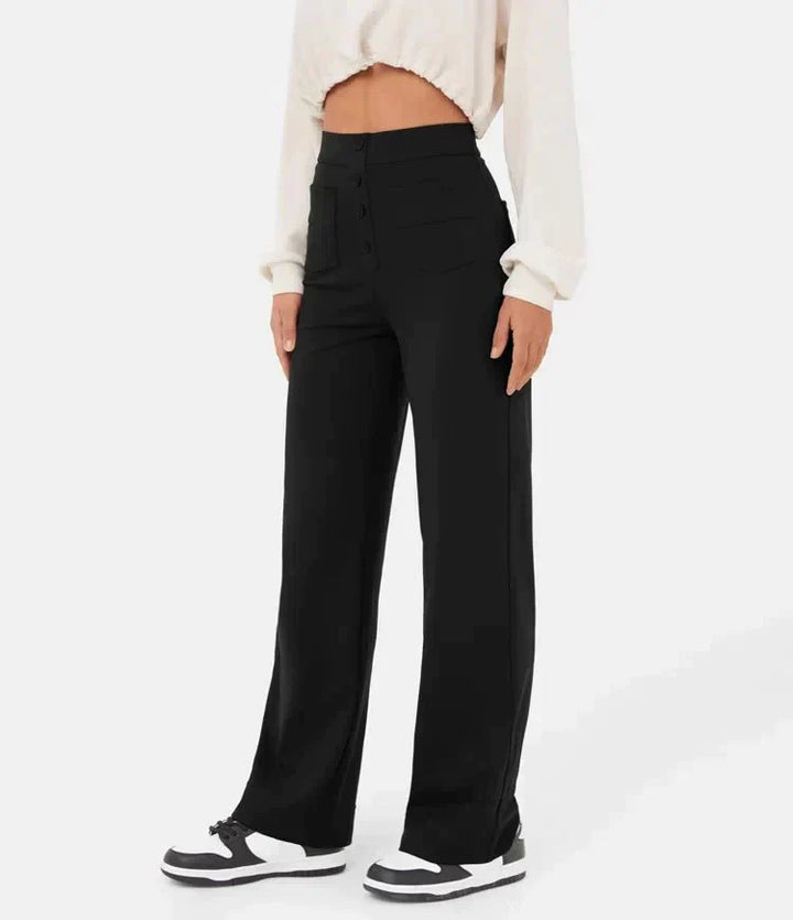 Hoge taille casual elastische broeken