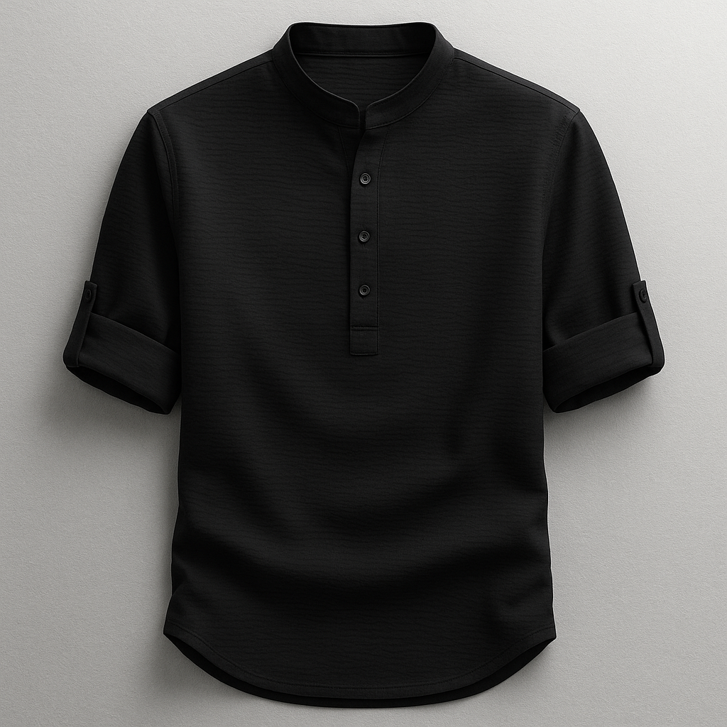 Henri | Shirt met oprolbare lange mouwen