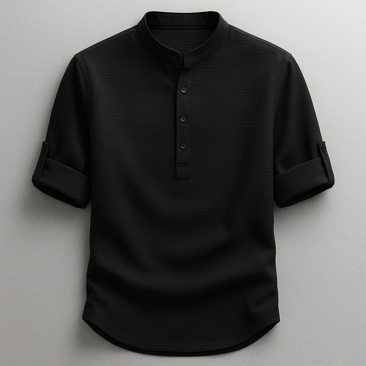 Henri | Shirt met oprolbare lange mouwen