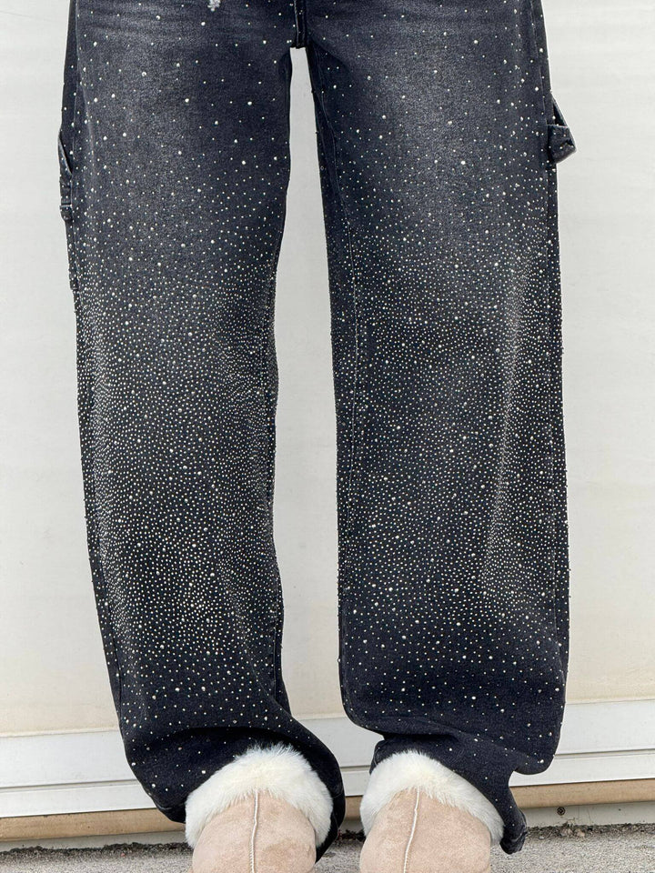 LUNO | Wijde jeans voor dames – Modecomfort met een sprankelend accent