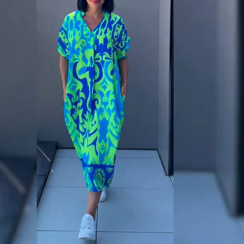 MARA | Elegante Bloemenjurk voor een Gracieus en Vrouwelijk Stijl