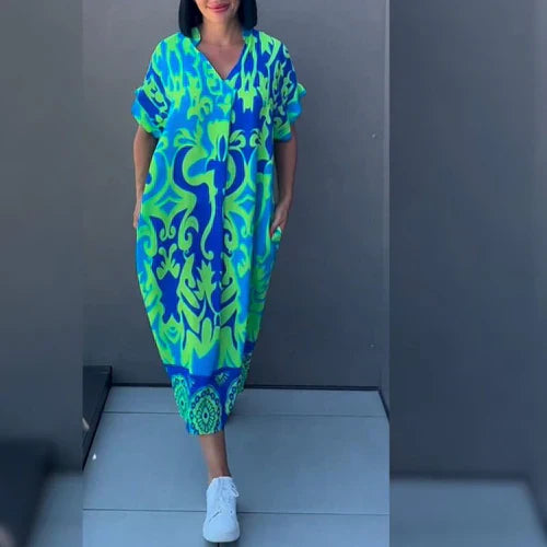 MARA | Elegante Bloemenjurk voor een Gracieus en Vrouwelijk Stijl