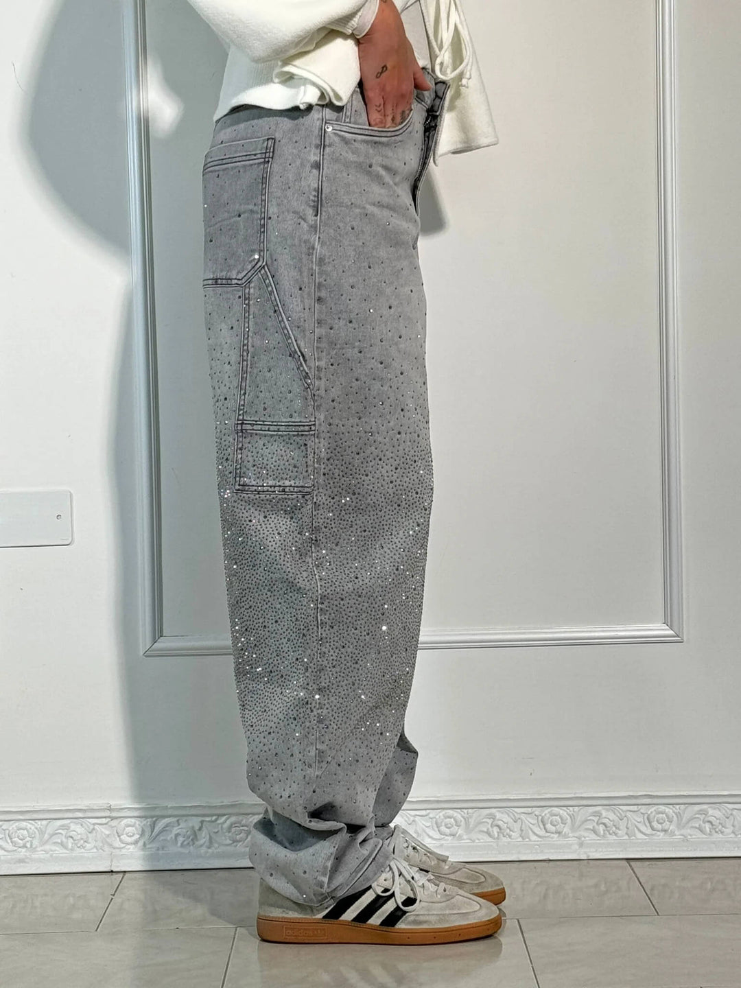 LUNO | Wijde jeans voor dames – Modecomfort met een sprankelend accent