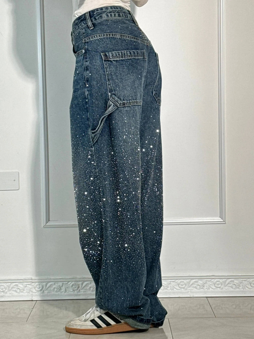 LUNO | Wijde jeans voor dames – Modecomfort met een sprankelend accent