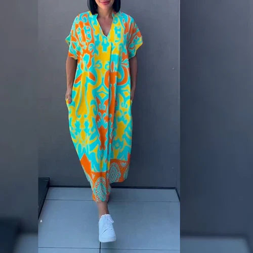 MARA | Elegante Bloemenjurk voor een Gracieus en Vrouwelijk Stijl