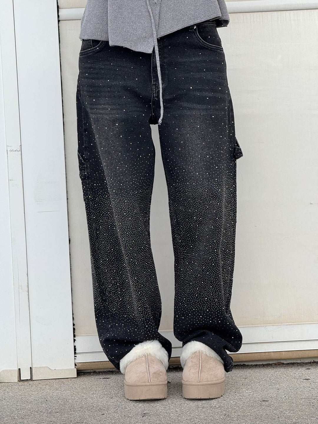 LUNO | Wijde jeans voor dames – Modecomfort met een sprankelend accent