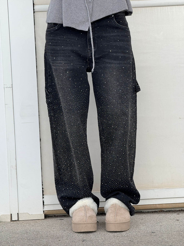 LUNO | Wijde jeans voor dames – Modecomfort met een sprankelend accent