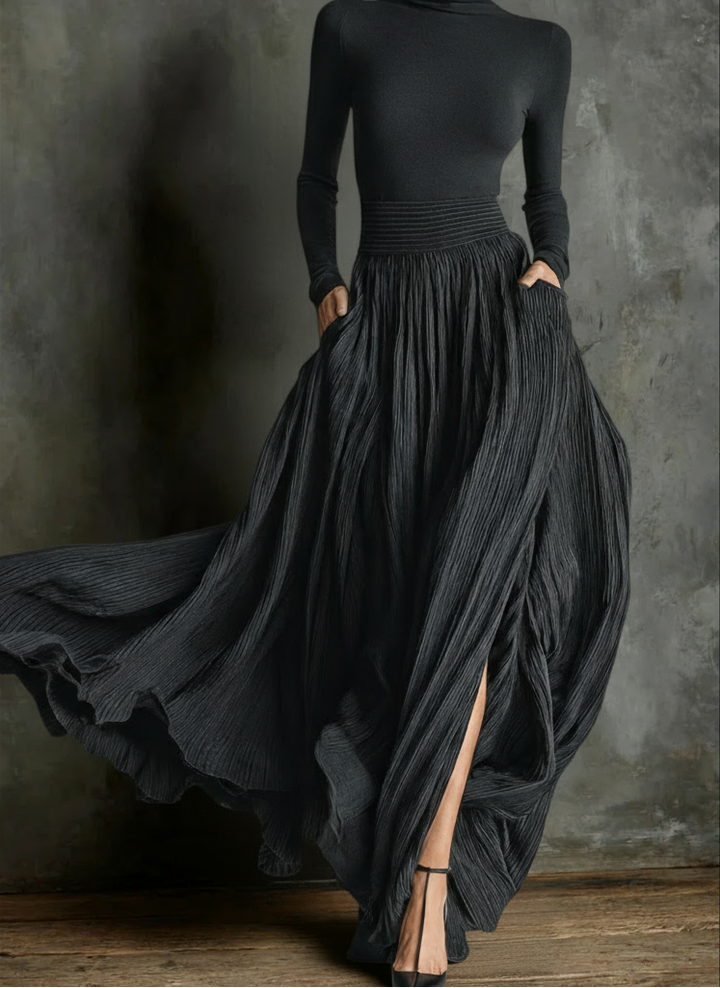 RITA | Maxijurk met hoge taille