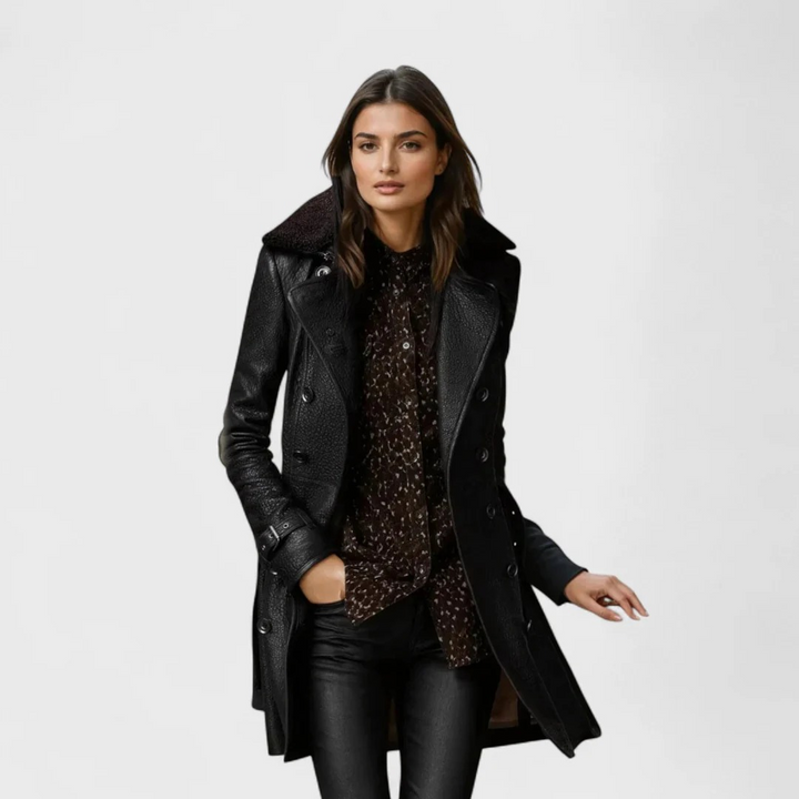 LOROA™ | Elegante leren jas