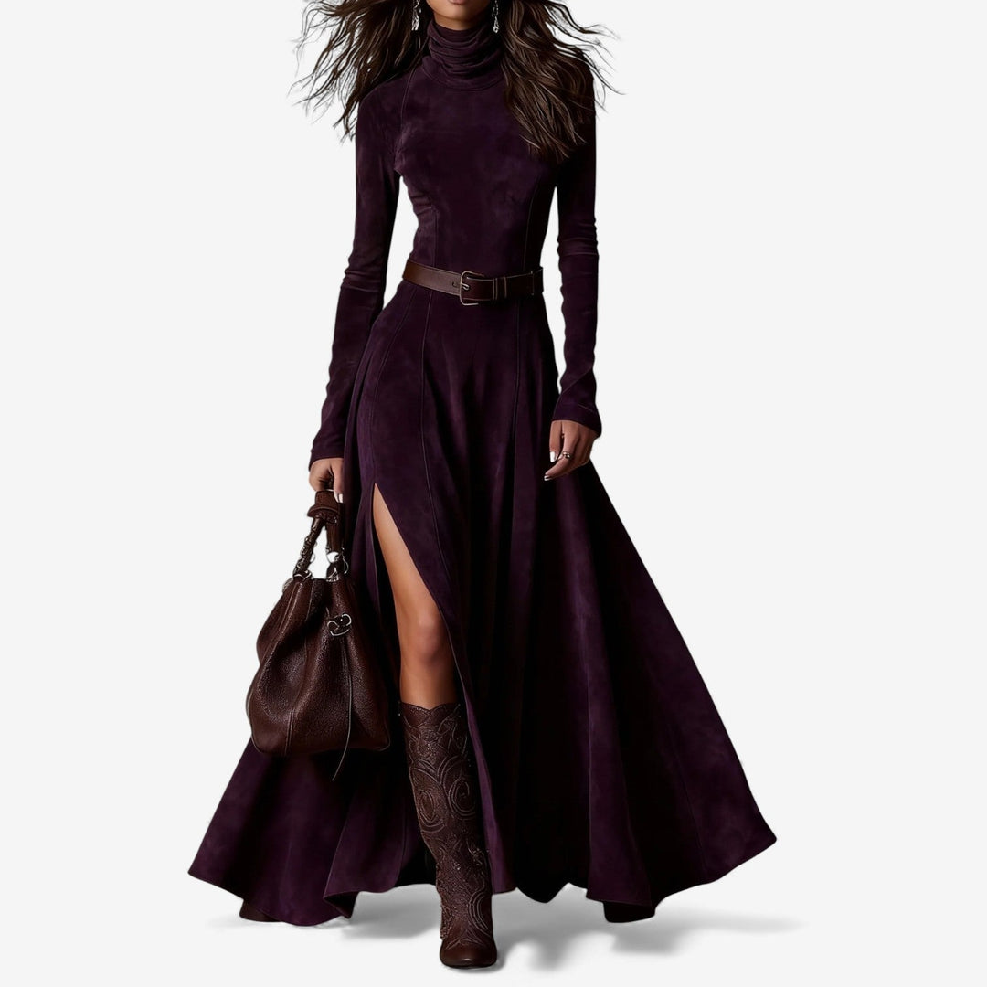 ZAIRA™ | Lange Jurk met Elegante Taille en Vloeiende Beweging voor Dag en Avond