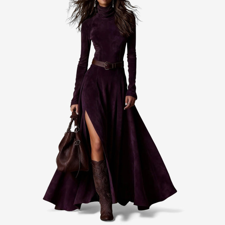 ZAIRA™ | Lange Jurk met Elegante Taille en Vloeiende Beweging voor Dag en Avond