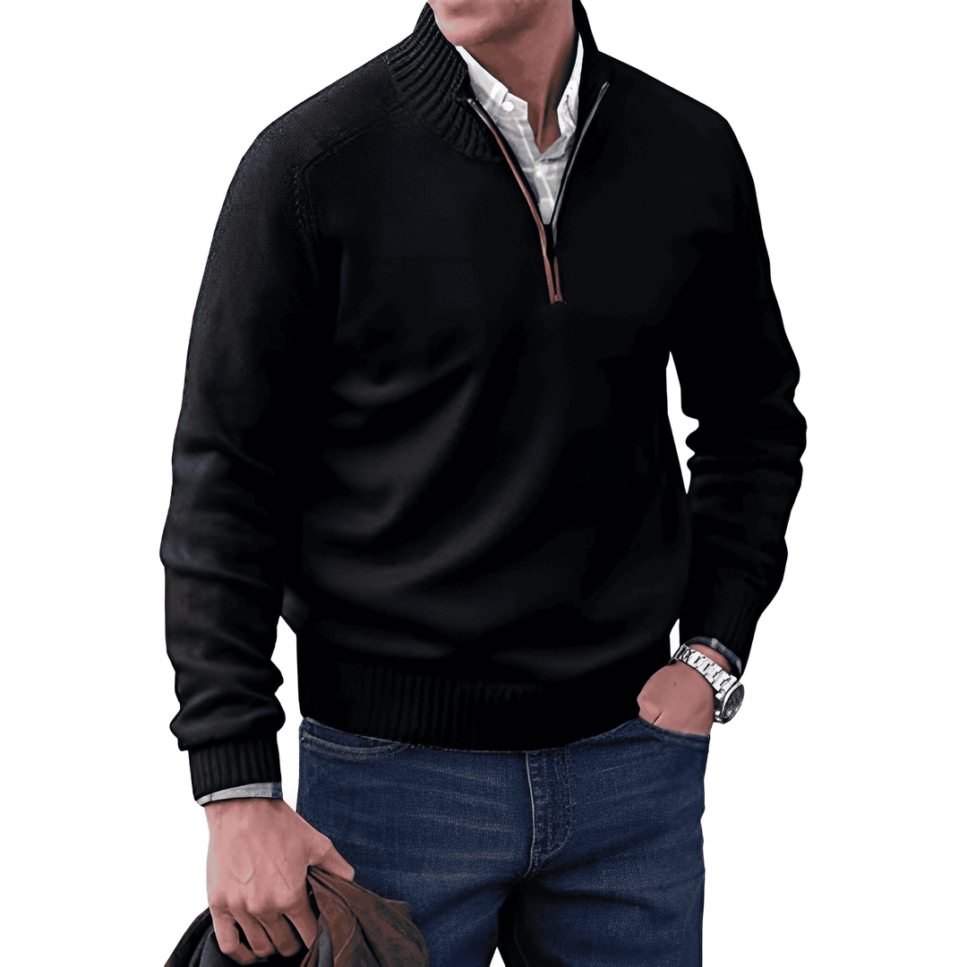 APEX | Comfortabele en elegante wintertrui met rits