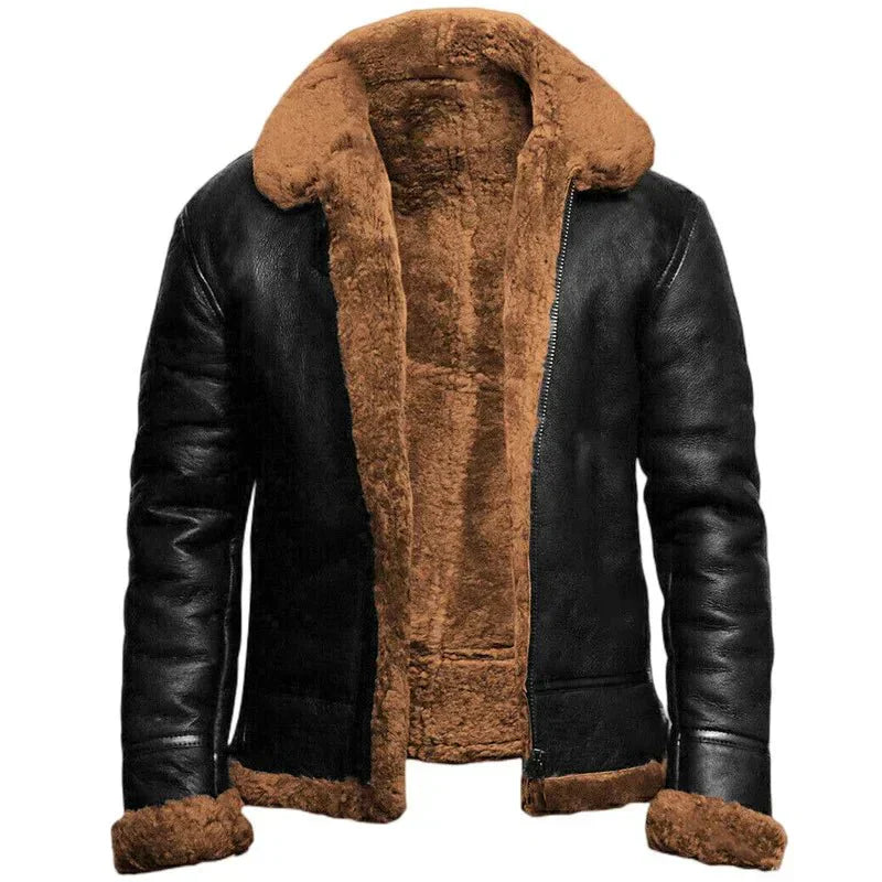 KAY | Elegante en warme leren jas